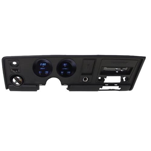 Dakota Digital Gauge Panel, Series III, Blue/Teal Display, 1969 For Pontiac For Firebird Digital Instruments