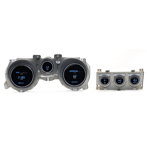 Dakota Digital Gauge Panel, Series III, Blue/Teal Display, 1971- 73 For Ford For Mustang, Each