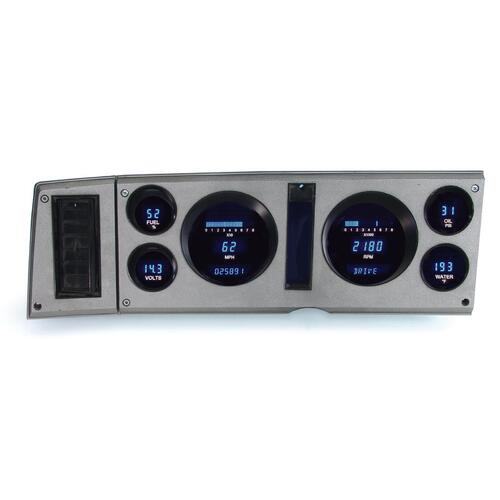 Dakota Digital Gauge Panel, Series III, Blue/Teal Display, 1982- 1985 For Chevrolet/ GMC S-10, S-15 Pickups and Blazers, Each