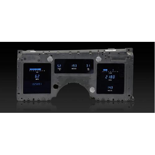 Dakota Digital Gauge Panel, Series III, Blue/Teal Display, 1984-89 Corvette, Each