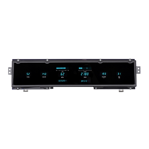 Dakota Digital Gauge Panel, Series III, Blue/Teal Display, 1991-93 Caprice, Digital Speedometers, Each