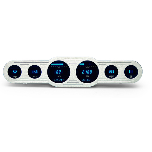 Dakota Digital Gauge Panel, Series III, Blue/Teal Display, Six Gauge, Universal, Each