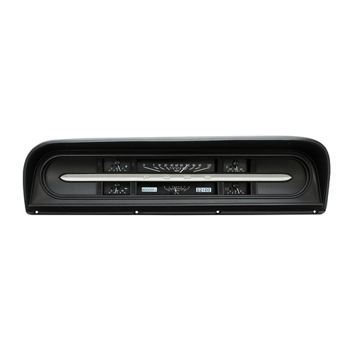 Dakota Digital Gauge Kit, 1967- 72 For Ford Pickup, Analog, Black Background, Alloy Style Face, White Display