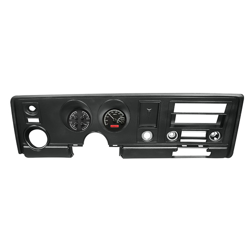 Dakota Digital Gauge Kit, 1970 For Pontiac For Firebird, Analog, Black Background, Alloy Style Face, Red Display
