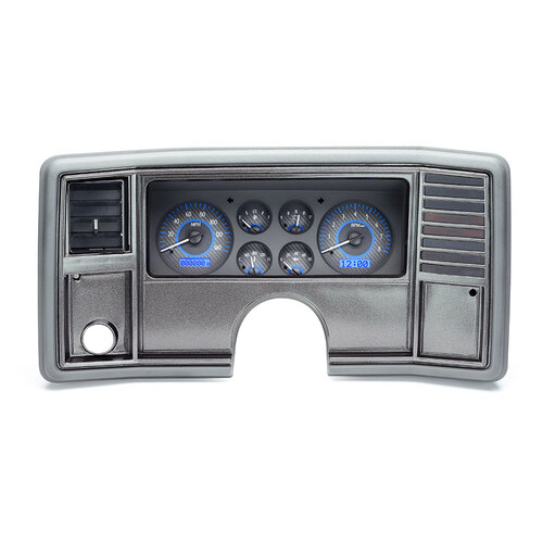 Dakota Digital Gauge Kit, 1978- 88 For Chevrolet Monte Carlo, 1978- 87 For Chevrolet El Camino/ Malibu/ Caballero, Analog, Carbon Fiber Background, Al