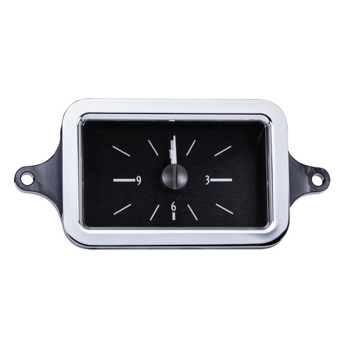 Dakota Digital Gauge, Analog Clock, 1941 Chevy Car, Black Alloy Style Face, White Display