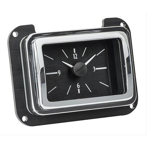 Dakota Digital Gauge, Analog Clock, 1941 Ford Car, Black Alloy Style Face, White Display