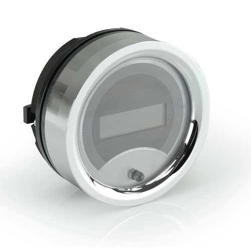 Dakota Digital Gauge, Digital Clock, 1958-62 Chevy Corvette, Silver Alloy Style Face, Red Display