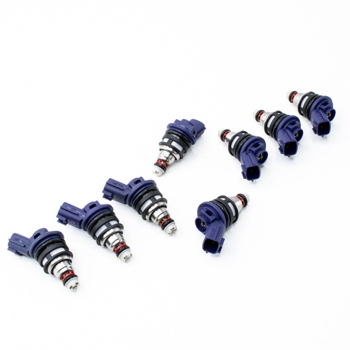 Deatsch Werks Set of 8 370cc Side Feed Injectors For Nissan Q45 94-99