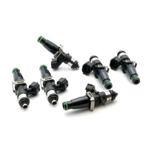 Deatsch Werks Set of 6 high impedance 2200cc injectors For Toyota Supra TT 93-98. For top feed conversion, 11mm O-ring.