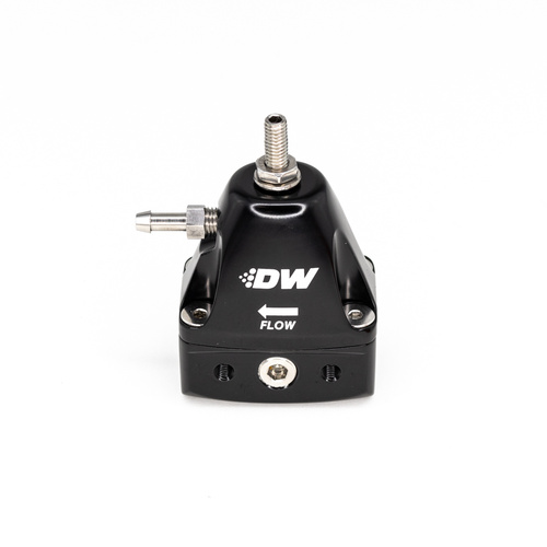 Deatsch Werks DWR1000iL in-line adjustable fuel pressure regulator, universal fitment - black