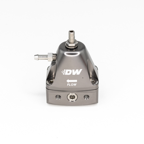 Deatsch Werks DWR1000iL in-line adjustable fuel pressure regulator, universal fitment - titanium