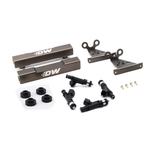 Deatsch Werks For Subaru side feed to top feed fuel rail conversion kit and 1000cc fuel injectors for V1-4 92-98 2.0T