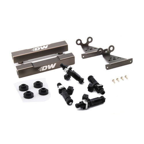 Deatsch Werks For Subaru side feed to top feed fuel rail conversion kit and 1200cc fuel injectors for V1-4 92-98 2.0T