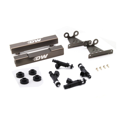 Deatsch Werks For Subaru side feed to top feed fuel rail conversion kit and 850cc fuel injectors for V5-6 99-00 2.0T