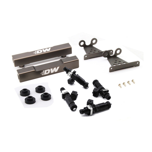 Deatsch Werks For Subaru side feed to top feed fuel rail conversion kit and 1200cc fuel injectors for V5-6 99-00 2.0T