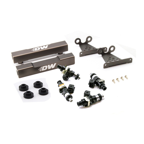 Deatsch Werks For Subaru side feed to top feed fuel rail conversion kit and 1500cc fuel injectors for V5-6 99-00 2.0T
