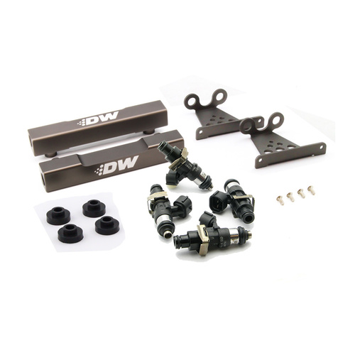 Deatsch Werks For Subaru side feed to top feed fuel rail conversion kit and 2200cc fuel injectors for V5-6 99-00 2.0T