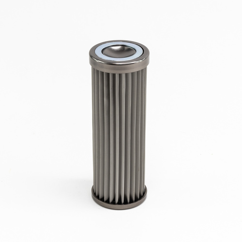 Deatsch Werks In-line fuel filter element, stainless steel 10 micron. Fits DW 160mm housing. Universal
