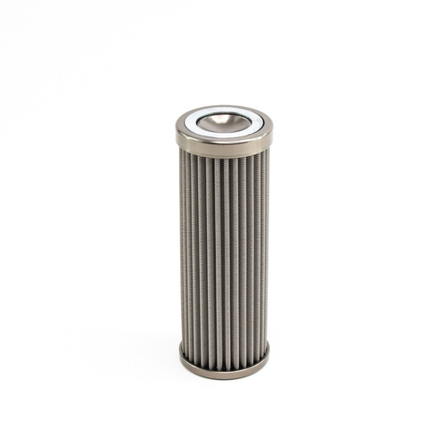 Deatsch Werks In-line fuel filter element, stainless steel 100 micron. Fits DW 160mm housing. Universal
