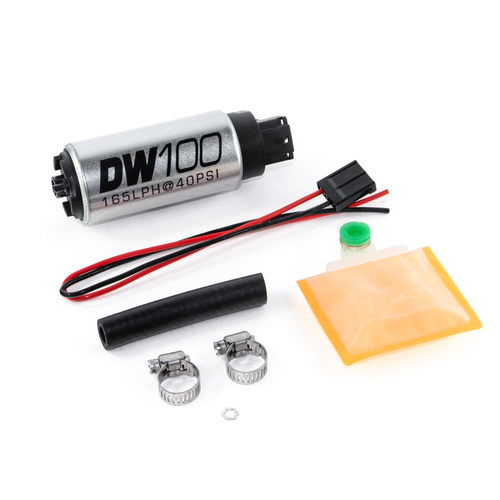 Deatsch Werks DW100 series, 165lph in-tank fuel pump w/ Universal Install Kit. Fits Most.
