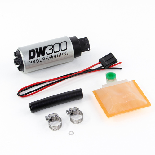 Deatsch Werks DW300 series, 340lph in-tank fuel pump w /Universal Install Kit. Fits Most