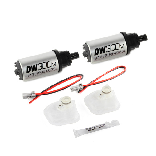 Deatsch Werks DW300M series, 340lph For Ford in-tank fuel pump w/ install kit for 07-10 GT500 and GT500KR (2 pumps included)