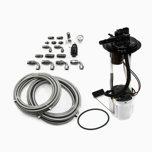 Deatsch Werks DW400 Pump Module + Return Kit SS CPE For Chevrolet Silverado 1500/2500/3500 & For GMC Sierra 1500/2500/3500 2005-13 V8 4.8L/5.3L/6.0L E