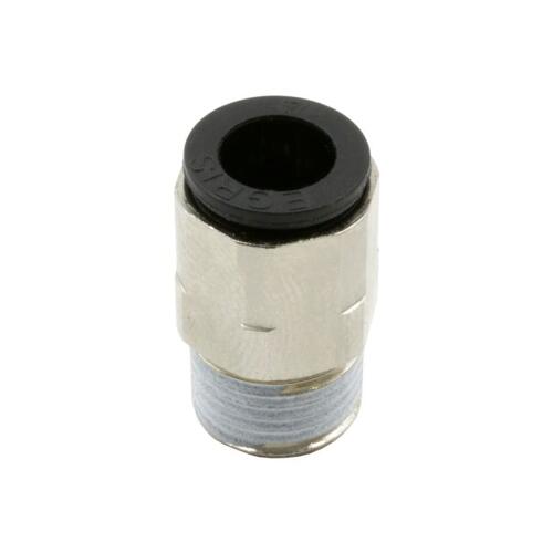 Autometer 1/4" OD Quick Disconnect To 1/8" Npt, Nickel Plated Brass