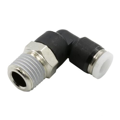 Autometer 1/4" Od Quick Disconnect To 1/4" Npt Thread, Nickel Plated Brass, Dedenbear