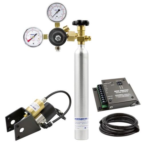Autometer Co2 Shifter  Kit, Co2 Bottle & Rpm Switch, 3 Speed Rev., Turbo Action Cheetah, Dedenbear
