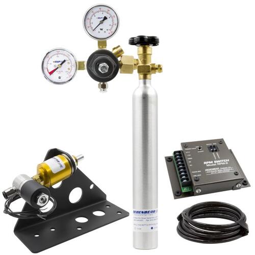 Autometer Co2 Shifter Kit, Co2 Bottle & Rpm Switch, 2 Speed, Quarterstick Ii, Dedenbear