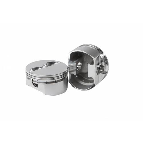 Diamond Piston, 4.125 Bore, 1.000 Compressed Height, -4.0cc, SB Chev, 408ci, 23° Street Strip Flat Top Series, Set of 8