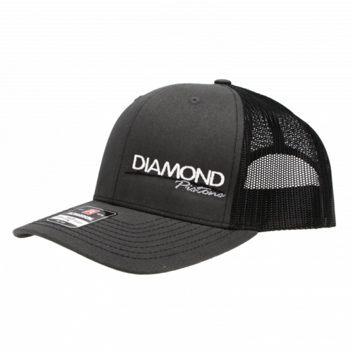 Diamond Hat, Diamond Logo, Snapback, One Size Fits All, Color Charcoal/Black, Each