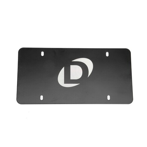 Dinan Marque Plate, Black, Stainless Sl, Offset Logo