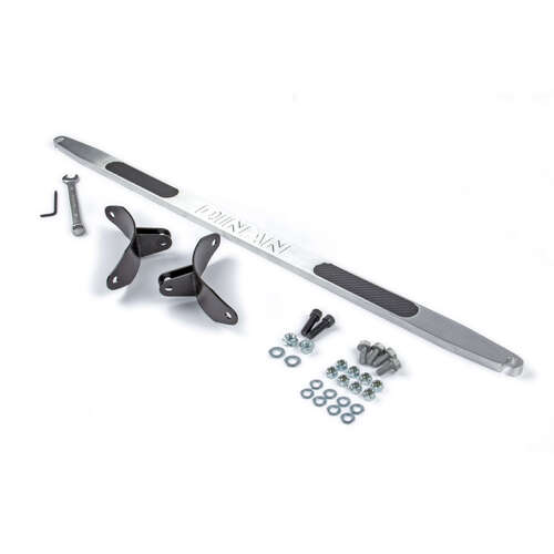 Dinan Shock and Strut Braces, Shock Tower Brace, Rear, Brushed Aluminium, Carbon Fiber Inserts, BMW, Each