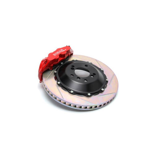 Dinan Brake Disc, Front, 1997-2003 For BMW 5-Series, 4 piston, Red Calipers, Slotted, Kit