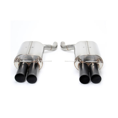 Dinan Exhaust, Free Flow, Rear Axle Back, 2006-2010 For BMW M5, Stainless Steel, Black Tips, E60, Kit