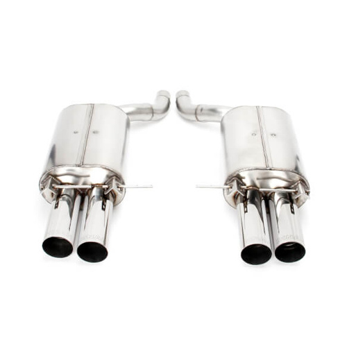 Dinan Exhaust, Free Flow, Rear Axle Back, 2006-2010 For BMW M5, Stainless Steel, Polished Tips, E60, Kit