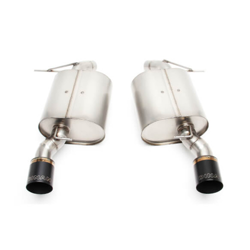 Dinan Exhaust, Free Flow, Rear Axle Back, 2007-2013 For BMW 335I/335Is/335Xi, Stainless Steel, Black Tips, E92/E93, Kit