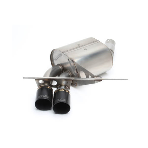 Dinan Exhaust, Free Flow, Rear Axle Back, 2008-2013 For BMW 135I/135Is, Stainless Steel, Black Tips, E82/E88, Kit