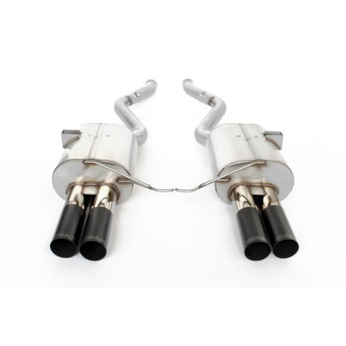 Dinan Exhaust, Free Flow, Rear Axle Back, 2008-2013 For BMW M3, Stainless Steel, Black Tips, E92/E93, Kit