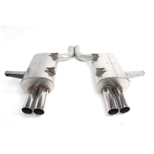 Dinan Exhaust, Free Flow, Rear Axle Back, 2000-2003 For BMW M5, Stainless Steel, Polished Tips, E39, Kit