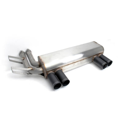 Dinan Exhaust, Free Flow, Rear Axle Back, 2001-2006 For BMW M3, Stainless Steel, Black Tips, E46, Kit