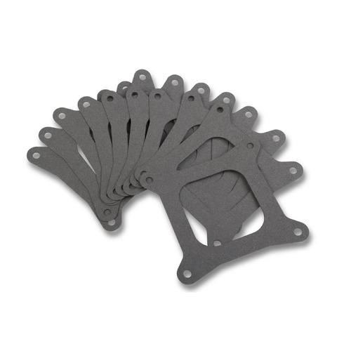 Demon Carburetor Mounting Gasket, Composite, 4-Barrel, Square Bore, Open Center, Set of 10