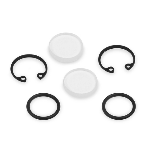 Demon Carburetor Fuel Bowl Sight Plugs, Glass, Clear, Gasket, Kit