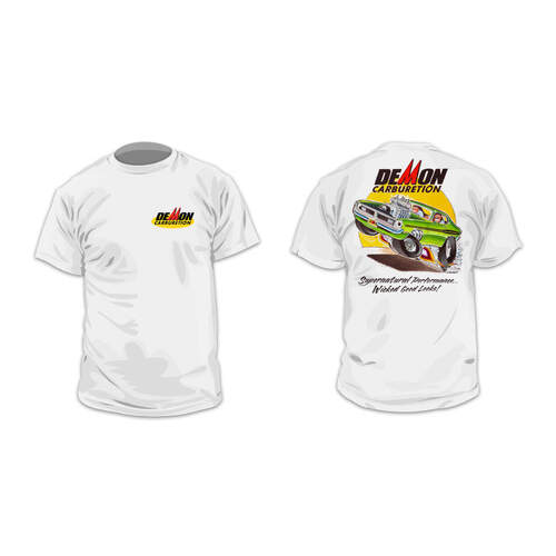 Demon T-Shirt, White, Men's
