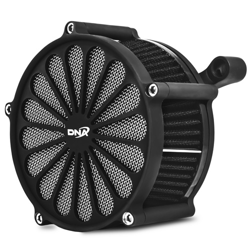 DNA Air Filter, Housing & Air Cleaner , Universal Billet Aluminium Black, for Harley Custom, Each