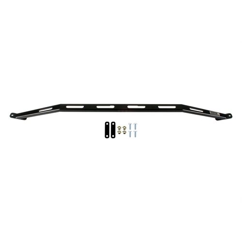 Detroit Speed Shock and Strut Braces, Strut Tower Braces, Steel, Black Powdercoat, Two-point Brace Connects the Strut Towers Only, Front Upper, Chevy,