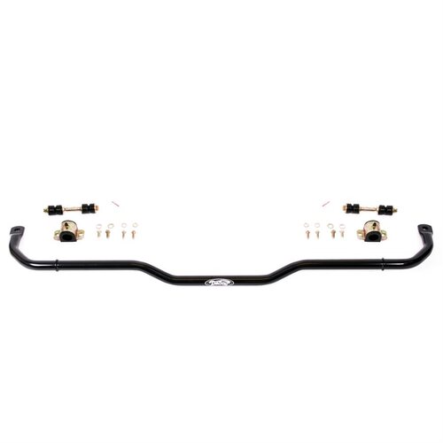 Detroit Speed Sway Bar, Tubular, Front, Hollow, Steel, Black Powdercoated, 1.125 in. Diameter, Buick, Chevy, Pontiac, Kit